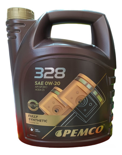 Aceite Lubricante 0w20 Pemco Full Sintético Acea C5 4lts