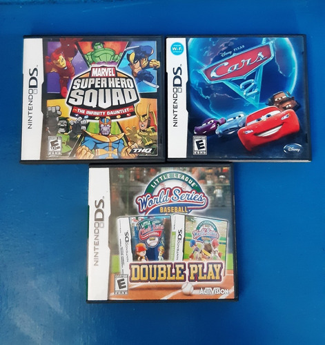 3 Juegos De Nintendo Ds Marvel Cars 2 Y World Series 