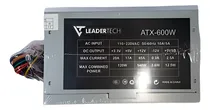Comprar Fuente De Poder Para Pc Leadertech Atx600w Ventilador 120mm