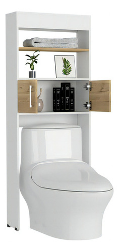 Mueble Optimizador Wc Bath Rta Blanco Duna Color Blanco Y Duna