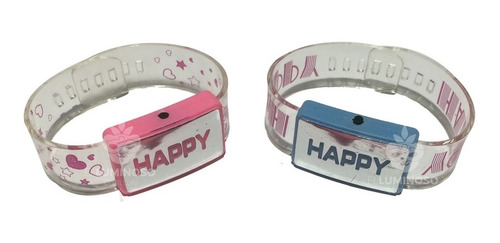 Promo Cotillon Luminoso 24 Pulseras Led Happy!