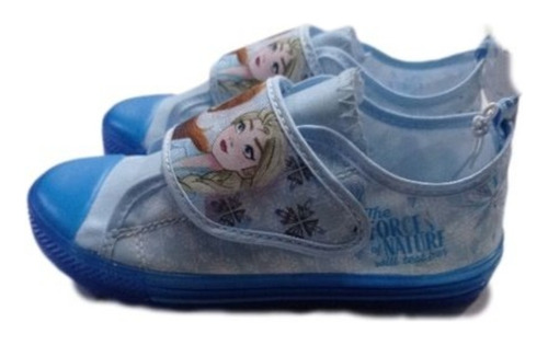 Tenis De Tela Con Broche,frozen Ii, Talla 18, 19 Y 20