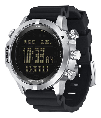 Reloj Digital De Negocios Watch Compass, Impermeable, 100 M,