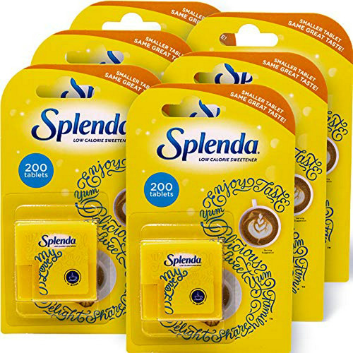 Edulcorante Sin Calorías Splenda, 200 Tabletas X6