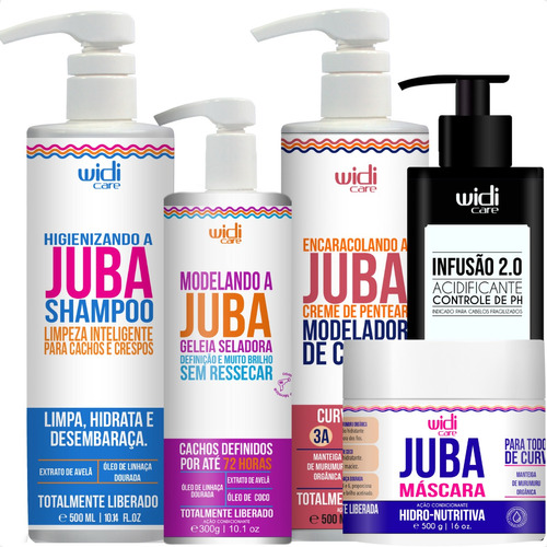 Encaracolando A Juba + Geleia + Shampoo +másc + Acidificante