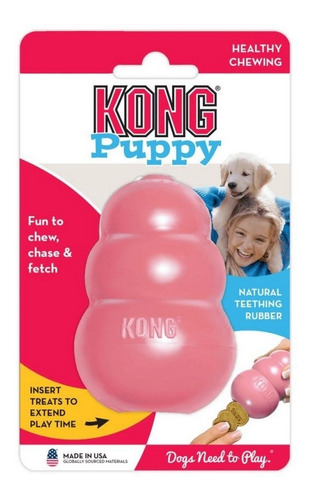 Kong Brinquedo Interativo Para Cães Filhotes X-small Rosa