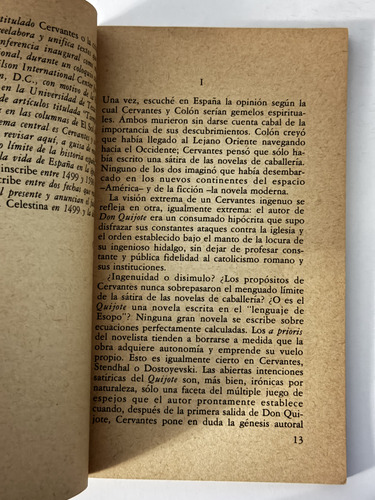 Cervantes O La Crítica De La Lectura, Carlos Fuentes, W,-2 (Usado)