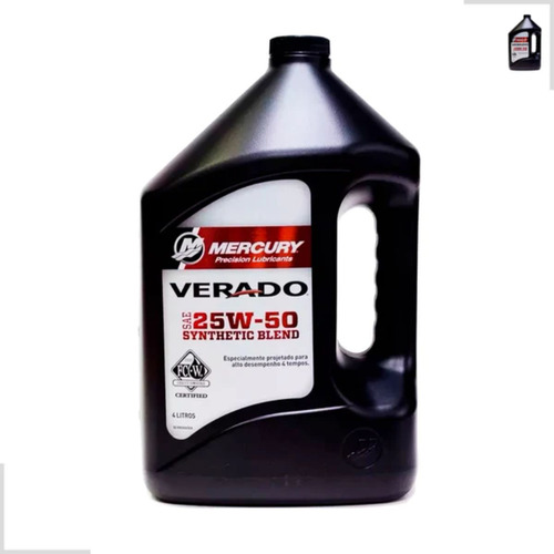 Óleo Mercury Lubrificante Verado Sae 25w50 4 Litros