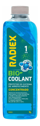 Aditivo Protetor Radiador Concentrado Azul Biodegradavel 1 L