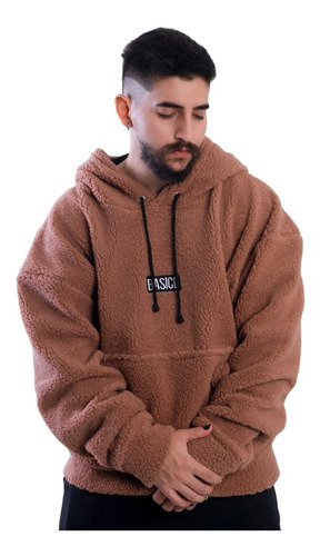 Imagen 1 de 3 de Sweater Hoodie Perfect Teddy Basico Clothes Ready To Evolve