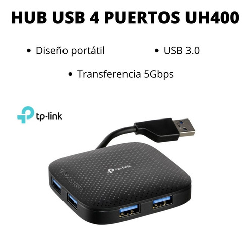 Imagen 2 de 7 de Hub Usb 3.0 4 Port Tp-link / Uh400 - Entrega Inmediata