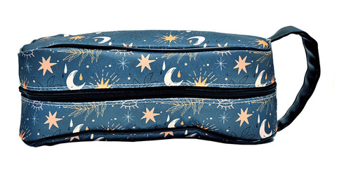 Imagen 2 de 5 de Neceser Organizador Cosmeticos Luna Y Estrellas Boho