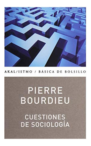 Cuestiones De Sociologia - Boudieu Pierre