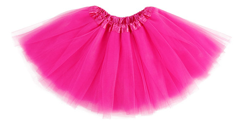 Simplicity Falda Tutu Tul 4 Capa Para Bebe Niña 6 Mes 8 Año