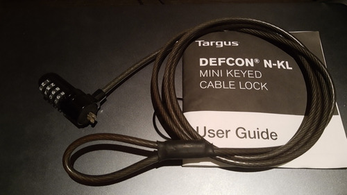 Cable Seguridad Notebook Targus Defcon N-kl
