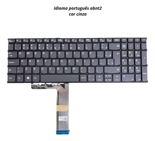Teclado Compativel Lenovo Ideapad 3 15itl6 / 15alc6 Pr5s-bra
