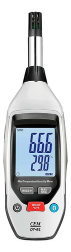 Termo-higrômetro Bluetooth Dt-91 + Certificado De Calibração