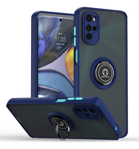 Case Funda Hardness Ring Para Motorola G22 4g / Antishock