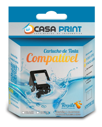 Cartucho Compatível Com Hp 10 C4844a Black