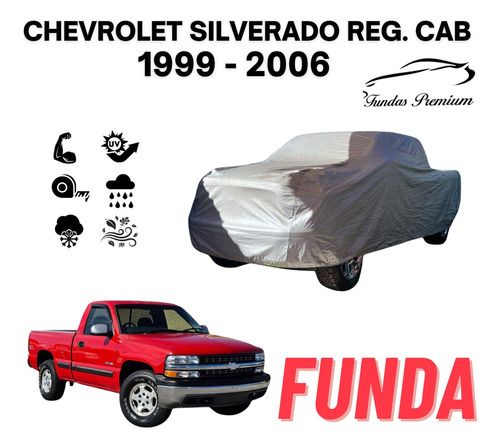 Funda Auto Afelpada Chevrolet Silverado Reg Cab 1999-2006