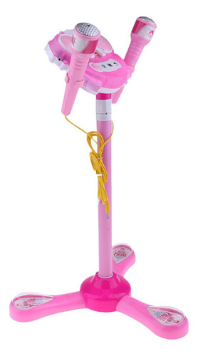 Karaoke Micrófono Ajustable Soporte Con Función De Música