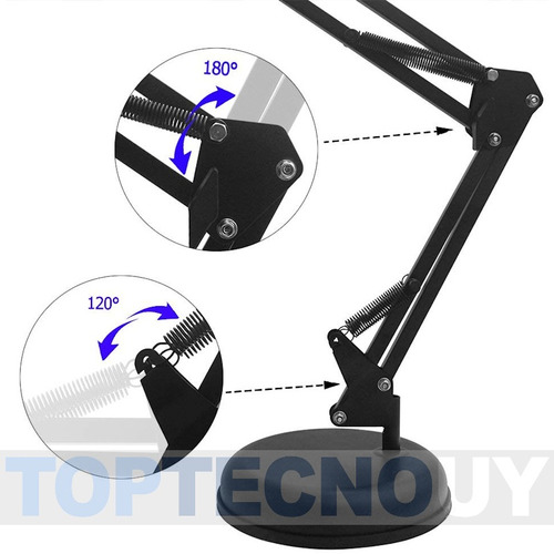 Imagen 4 de 5 de Soporte Brazo Flexible Pinza Tablet Celular Escritorio Mesa