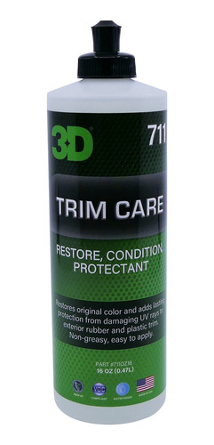 3d Trim Care Restaurador Revividor De Plásticos Y Moldura