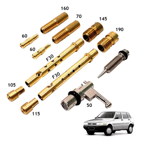 Kit Gicle Carburador Weber 460 Uno Premio Fiorino Alc/gas