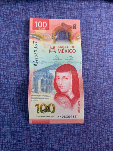 Nuevo Billete 100 Pesos Serie Aa