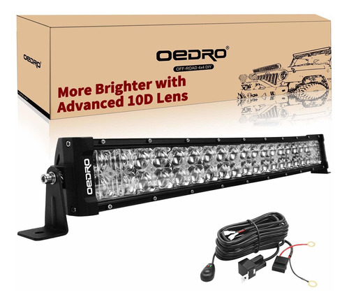 Oedro Led Light Bar 22  Curved 400w 28500lm Upgraded Spot & 