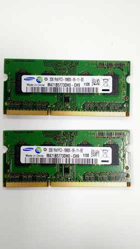 2 Memória Ram Macbook 2gb 2x2gb Samsung M471b5773dh0-ch9