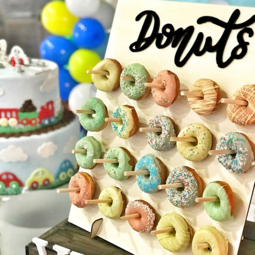 Decoracion Para Cumpleaños Fiestas Panel Porta Donas