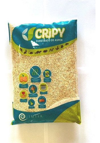 Cripy Substrato Aspen (repteis, Cobras, Roedores) 500g