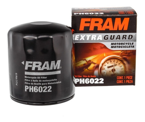 Filtro De Aceite Negro Fram Ph6022 Para Harley Davidson