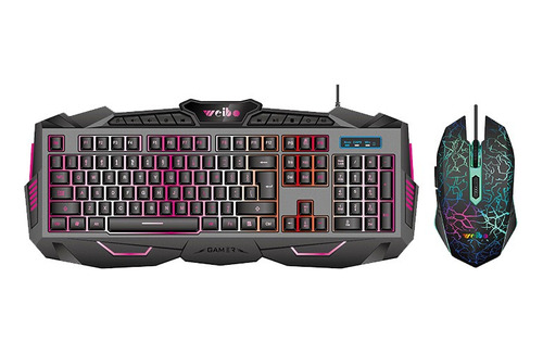 Kit Teclado Mouse Gamer Les Usb Alambrico Profesional Con Ñ