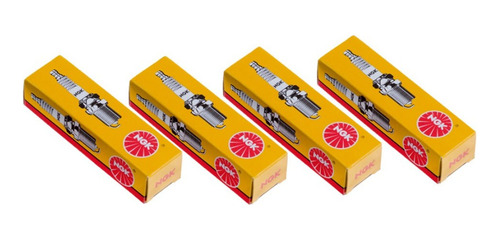 Kit 4 Bujias Ngk Japon P/ Renault Clio 2 Kangoo Logan K4m