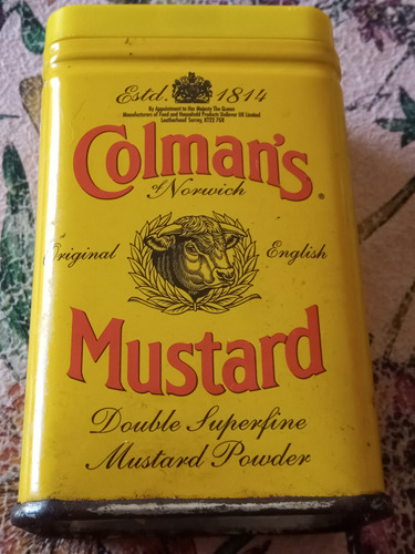 Lata Vacia Vintage Mustard *colman's Inglaterra// Belgrano
