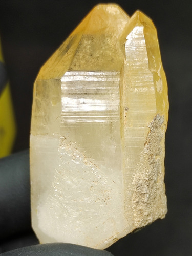 Cuarzo Limon - Amarillo Gemelo Tantrico - Lemuriano 5.7cm50g
