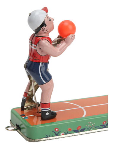 ( Juego De Baloncesto Wind Up Toy Clockwork Score, De Lata