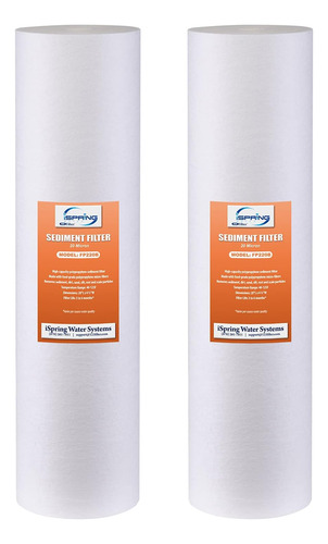 Ispring Fp220bx2 Alta Capacidad X 4.5 Filtro De Sedimento De