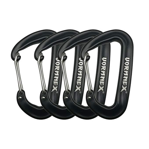 Vornnex 12kn Reemplazo De Aluminio Mosquetón 4 Pack Para Ham