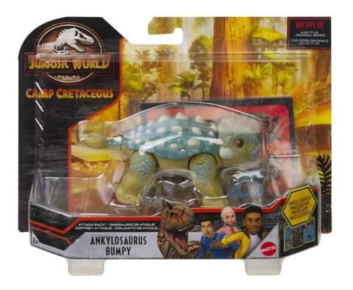 Mattel Jurassic World Attack Pack Ankylosaurus (bumpy)