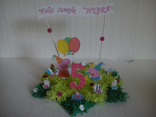 Adorno De Torta De Pepa Pig Y Sus Amigos ,piñatas,bolsitas