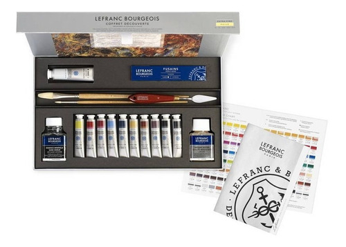 Estojo Discovery Box Tinta Óleo Lefranc Bourgeois Extrª Fine