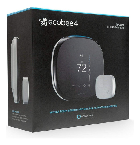 Ecobee4 Termostato Inteligente Con Alexa Incorporada, Sensor