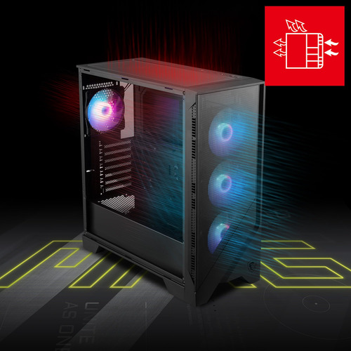 Funda Para Juegos Msi Mag Forge 321r Airflow Mid Tower Atx