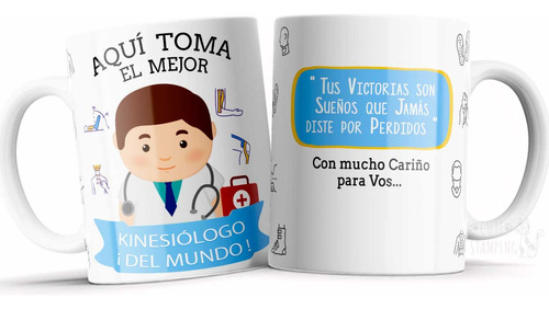 Taza Personalizada Aquí Toma El Mejor Kinesiólogo P/regalo