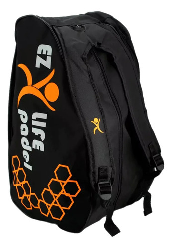 Paletero Ez Life Pádel Para 3 Paletas Naranja