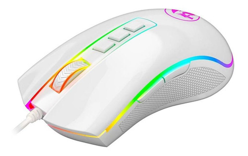Mouse Gamer Redragon King Cobra Lunar White Rgb 24000 Dpi