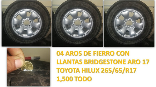 Aros 17 Toyota Hilux 06 Huecos Fierro 